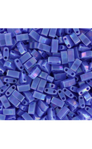 Miyuki half tila 5x2.4mm beads - Opaque periwinkle ab HTL-483